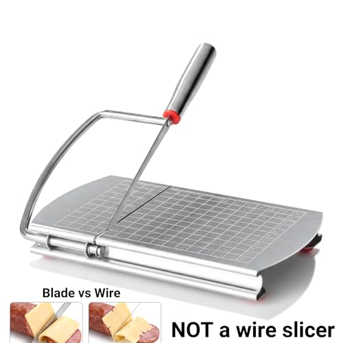 Faat3Coi4 Cheese Slicer with Blade for Block Cheese, Handheld Cheese Cutter Board, Stainless Steel Cheese Cutting Board for Block Cheese, Butter, Sausages, Fruits Kitchen Gadget by Faat3 Coi4 - Image 9