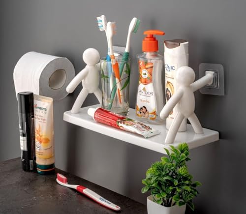 GraBuyO Self-Adhesive Wall Stand for Multipurpose Use – Bathroom...