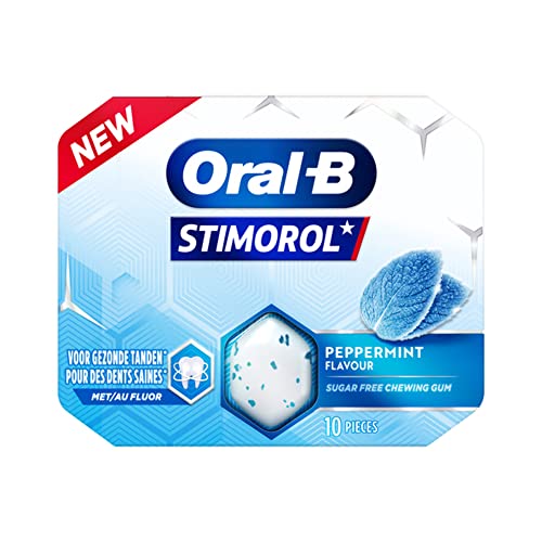 Stimorol Gum | Stimorol Toothpaste Flavor Peppemint | Pack of 12 | Stimorol Chewing Gum | 7 Oz | 204 Gr