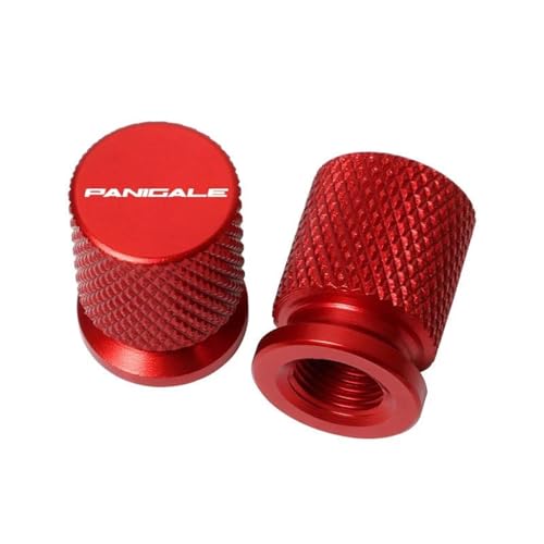 Bouchon de valve de pneu de moto Ducati Panigale V4 et 899 en aluminium rouge