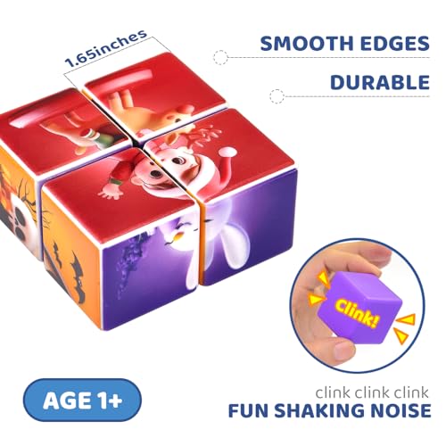 Image of Pairez Toys Magnetic Building Blocks for Toddlers 1-3, Large Puzzle Cubes