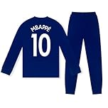 Real Madrid Boys Long Pyjamas Mbappe 10 Reflex Blue - Age 11-12 Years