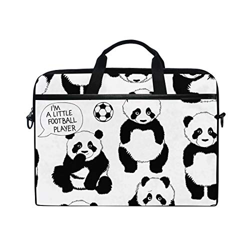 Bolso bandolera para portátil de 14" y 15.4" maletín de ordenador pandas