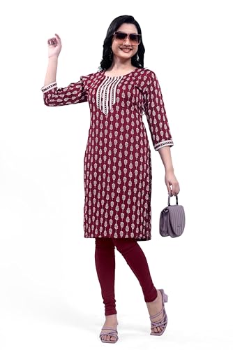 Image of Cotton Printed Short Kurti for Women