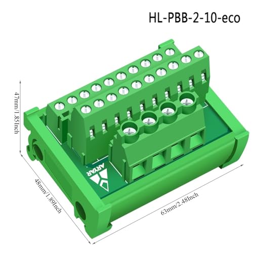 Bornier à vis pour rail DIN module de distribution pour domotique propre
