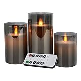 YMing Flameless Candles LED Flickering Fake Candle for Room Decor Home Decorative Battery Operated R