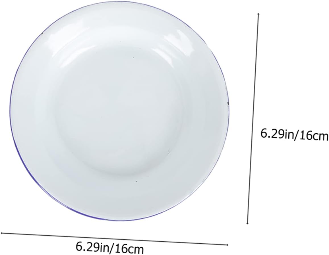 BESTOYARD 40個エナメルプレート レトロスル 食品保存用 お菓子 果物 ケーキ用 多機能皿 家 ホテル ピクニック用