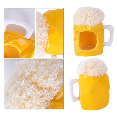 Coiffe bière pour chien accessoire déguisement fête Halloween