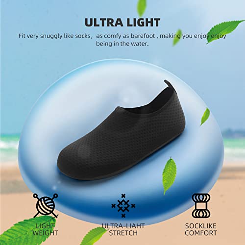 image for ATHMILE Water Socks for Women Men Adult Aqua Swim Shoes Beach River Po