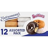 Entenmann's Soft’ees Assorted Donuts, 12 count, (1.54 oz each), Plain, Frosted, Powdered Donuts, 18.5 oz Variety Pack