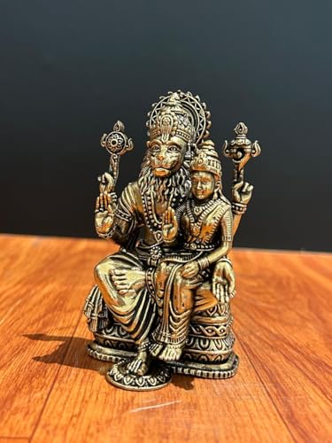 Estatua Narasimha de latón premium 10 cm miniatura 2