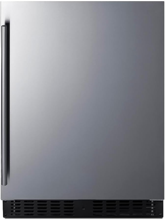 Summit ASDS2413 24 Inch Wide 30 Can Capacity Wine and Beverage Cooler Combo with High Temperature Alarm