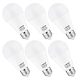 LOHAS LED Light Bulbs 100W Equivalent, A19 LED Bulb Daylight 5000K, E26 Medium Base Bulb(13.5W), 1300LM, Not Dimmable Home Flood Lighting for Kitchen Bedroom Lamp(6 Pack)