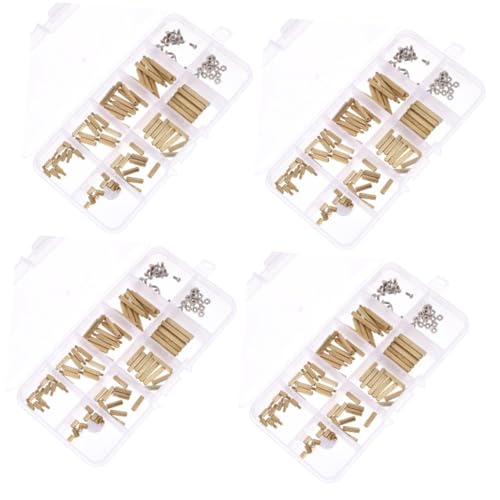 SOLUSTRE 4 Juegos Tornillo De Ordenador M2 Tornillos Pc Tornillos Para Ordenador Punto Muerto Paneles De Yeso Tornillos De La Placa Base Tornillos Pequeños Acero Inoxidable 120 Piezas * 4