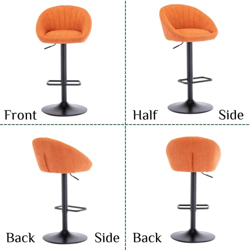 Wahson Set di 2 Sgabelli da Bar in Tessuto