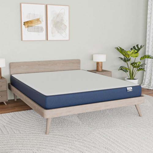 Image of Nilkamal SLEEP Plus Orthopedic Support Memory Foam Mattress | 10 Years Warranty | Double Size | 10 Inch Bed Mattress | Reversible Design | Breathable Knitted Fabric | Medium Firm, (75 x 48 x 10)