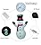 AJY 4FT Christmas Snowman Inflatable LED Lights Indoor Outdoor Yard Lawn Decoration Cute Fun Holiday Blow Up Party Display