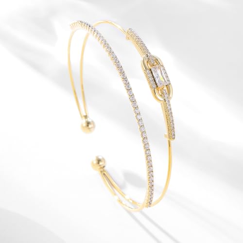 Gold Bracelets for Women Jewelry 14k Plated Gold Bangles for Women Cuff Bracelet Open Fashion Bracelet Adjustable ﻿4