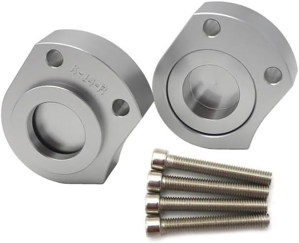 Motorcycle parts and accessories Suitable Fit For Kawasaki ZX-14R ZZR1400 motorcycle handle riser mounting fixture Handle Heightener(Silver)