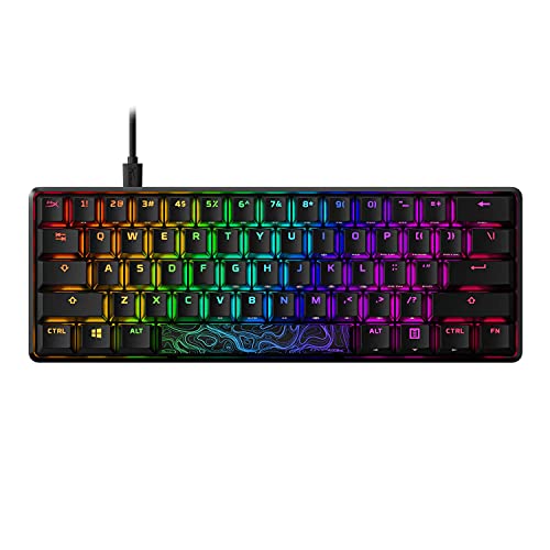 Hyperx Alloy Origins 60 - Mechanical Gaming Keyboard, Ultra Compact 60% Form Factor, Double Shot Pbt Keycaps, Rgb Led Backlit, Ngenuity Software Compatible - Linear Red Switch (Renewed) #TOP7