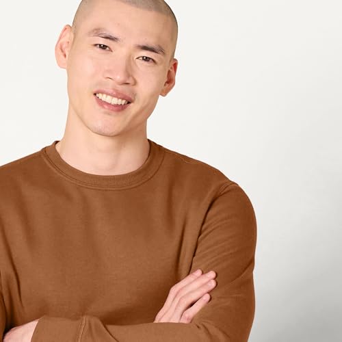 Image of Amazon Essentials Men's Crewneck Fleece Sweatshirt with Ribbing (Available in Big & Tall)