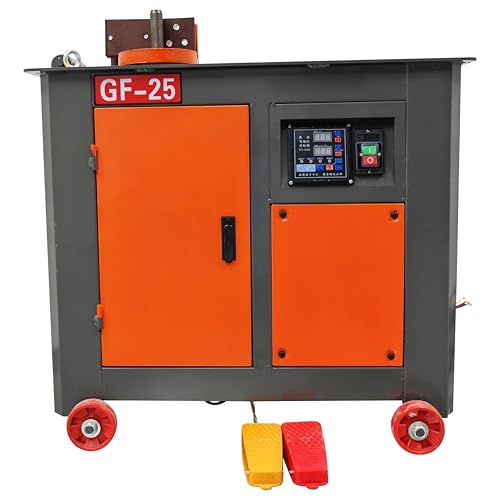 TECHTONGDA Rebar Bender Steel Bar Hoop Bending Machine for ?18-22mm Steel Bar CNC Panel 220V