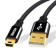 AGVEE 2 Pack 5ft Mini USB Cable Replacement Charger Charging Cable Cord for Leapfrog Kids Tablet, LeapPad 3 / Platinum/Ultra Xdi/Ultra Kids, LeapReader Pen, OneTouch Verio IQ, Black