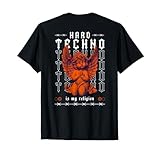 Hardtechno Is My Religion Dark Techno Rave Hard Techno Camiseta