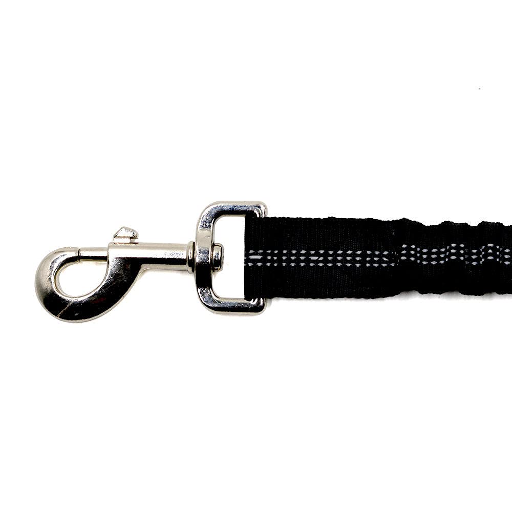 Correas Cortas for Perros, Correa Corta Resistente, Cuerda de tracción, Extensible Alta Elasticidad, Luminosa for Gatos, Reflectante, Gris(Black)