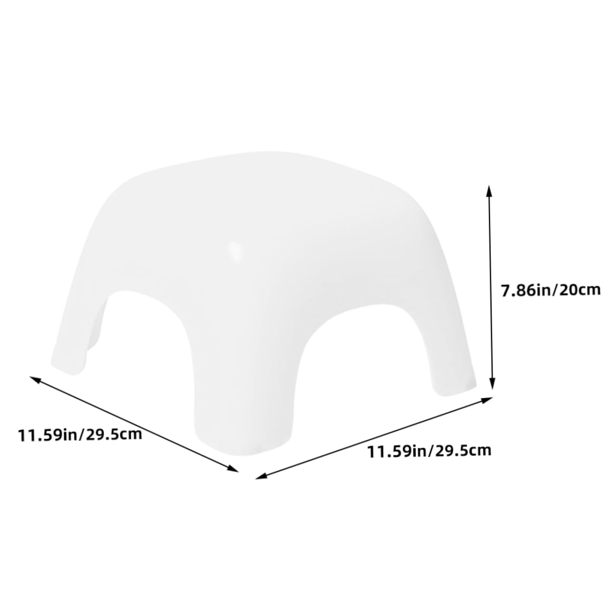 SOLUSTRE Bathroom Foot Stool Plastic Step Stool with Non Slip Design Lightweight and Versatile Stool for Safe Use Bathroom Living and Bedroom