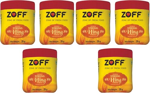 Image of Zoff Strong Hing | Asafoetida Powder with Robust Aroma | Aids Digestion & Relieves Bloating | Hygienic Packaging for Freshness | Hing Powder 25g (3 * 25g) (Pack of 2)
