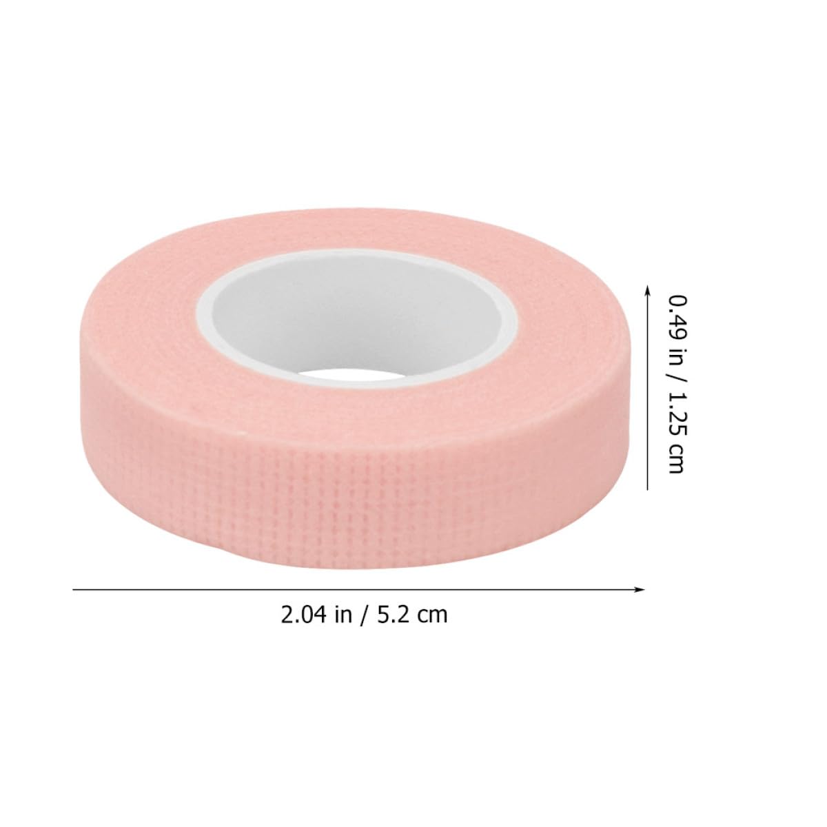 Abaodam Cinta Adhesiva para Extensión de Pestañas Rosa de 1.25 Cm de Ancho, 9 Metros de Tela No Tejida Transpirable, 30 Piezas para Protección y Uso Profesional o Personal