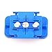 harayaa Multiple Portable 1/4 1/2 Adjustable Quartering Pill Cutter for Round Oblong Pills Tablet Divider W/Blade Guard Blue