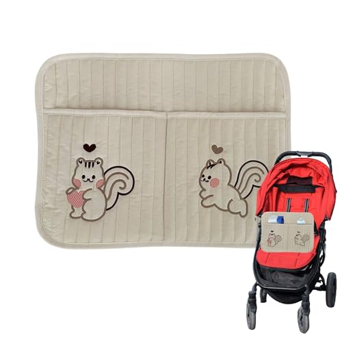 Generico Borsa Organizer Per Lettino | Borsa Appendibile per Accessori da Comodino,Portaoggetti per Asilo, Culla Neonato, Pannolini e Prodotti Baby con Tasche Multiuso