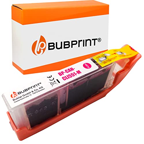 bubprint Cartouches d'imprimante compatible avec CANON PGI-550 CLI-551 - magenta