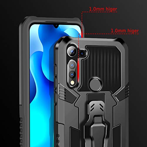 MOONCASE Capa para Motorola Moto G8 Power, capa tipo coldre com absorção de choque, suporte integrad