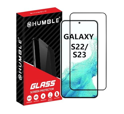 HUMBLE HD Tempered Glass Screen Protector Compatible With Samsung Galaxy S22 5G/ S23 5G (6.1 Inches) With 9H Hardness Edge To Edge Coverage And Easy Self Installation Kit (HD-S22/S23) (B0DC6YTY4S) Amazon Price History, Amazon Price Tracker