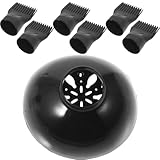 PACKOVE 1set Hair Dryer Comb Attachment Diffuser Nozzle for Easy Hairstyling High-temperature Resistant Includes Protective Cover Suitable for All Hair Types and Styles
