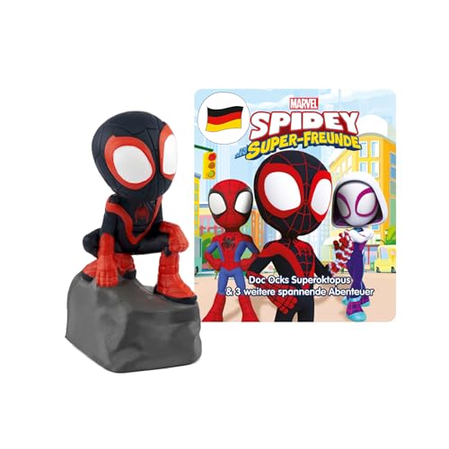 tonies Hörfiguren für Toniebox, Marvel Spidey und Seine Super-Freunde – Doc Ocks Superoktopus & 3 weitere spannende Aben...