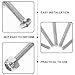 BESPORTBLE 12pcs Lightweight Foosball Table Parts Foosball Machine net Screws Accessories Tool Villain Foosball Table Fixation Screws Major Tool Galvanized Iron Screw