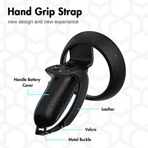 AMVR vr Touch Controller Grip Anti-Throw Strap Zubehör, für HP Reverb G2, mit Batterieöffnung und verstellbarem Knöchelriemen