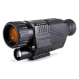 □ Distancia de la visión nocturna de 200 m en la oscuridad completa: el ámbito de la visión nocturna, junto con el iluminador de infrarrojos, permite una distancia de visualización de hasta 220 patines en la imagen completamente oscura, ofrece una imagen clara en blanco y negro, en la noche de luz de la luna, muestra muchos detalles a partir de 250 pies de distancia.