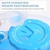 Microwave Splatter Cover Lid for Food 10.2 Inch with Water Steamer, Clear Microwave Splash Guard Cooker Lid with Plate, Dish Bowl Plate Serving Cover Cookware High Transparent Plastic Blue #1