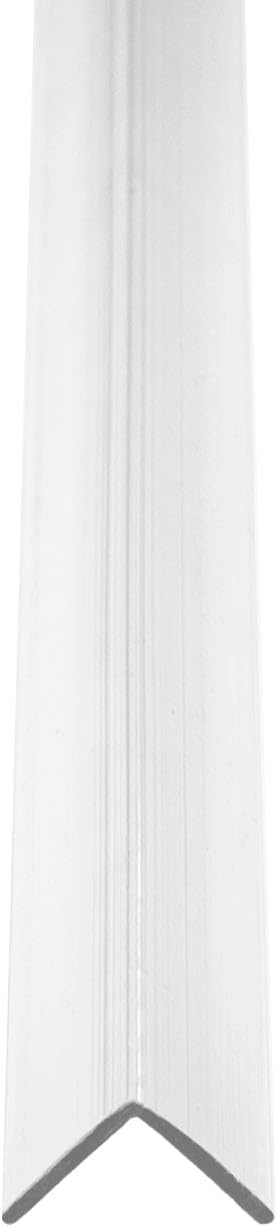 Outwater Clear Polycarbonate Corner Guard, 1/2in x 1/2in x .050in Thick, 6ft Long, Transparent 90 Degree Wall Corner Protector for Impact and Edge Protection