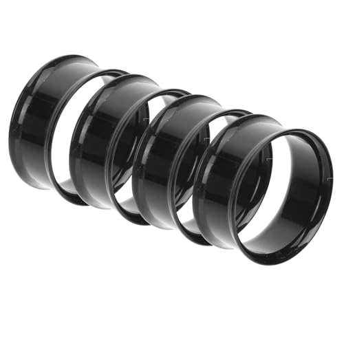 COLLBATH 4 Piezas Camilla De Oreja Tapones Para Túneles Del Oído Dilatadores De Oreja Tapones Expansores De Oído Medidores De Túneles De Oído Expansores De Túneles Del Oído Black Acrílico