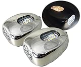 Pactrade Marine Boat Pontoon Stainless Steel316 LED Docking Light Nature White Surface Side Mount Splashproof 430LM 12 Volts (2)