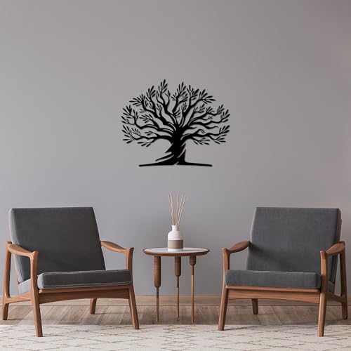 Accessoire mural décoratif métal noir pour décoration moderne