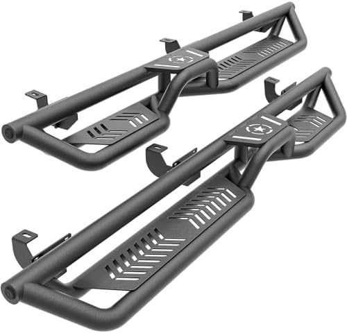 YZONA Running Boards 4 Doors Compatible with 2018-2026 Jeep Wrang...