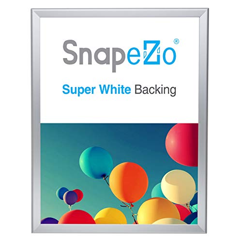 image for SnapeZo Poster Frame 22x28, Silver, 1.25 Inch Aluminum Profile, Front-