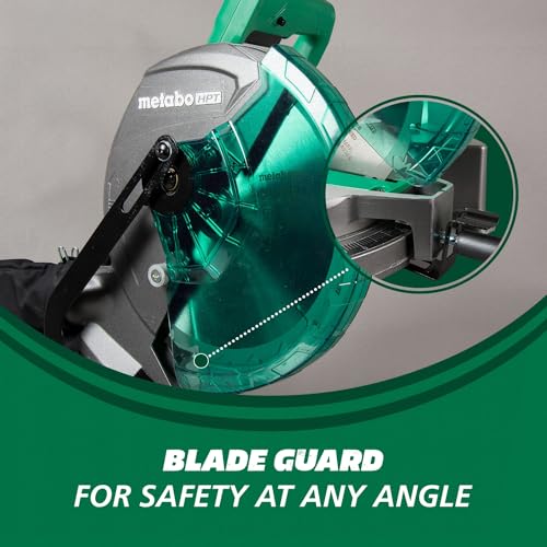 Metabo Hpt C10FCGSM Compound Miter Saw, 10 Inch Miter Saw With Large Table Saw For Woodworking, Power Saw thumb #6